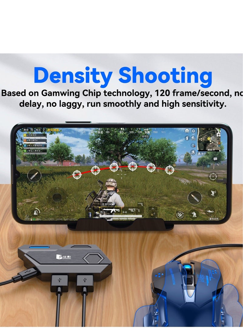 Beauenty Mix Elite mobile gaming keyboard and mouse 4-piece set (Mix Elite converter+K12 keyboard+G2mouse+stand) - Image 3