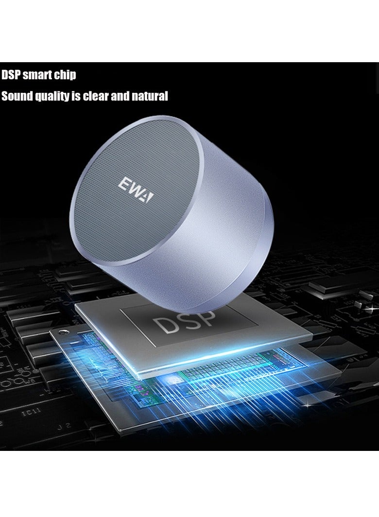 EWA A3 Mini Speakers 8W 3D Stereo Music Surround Wireless Bluetooth Speakers Portable Sound Bass Support TF Cards USB (Rose Gold) - Image 2