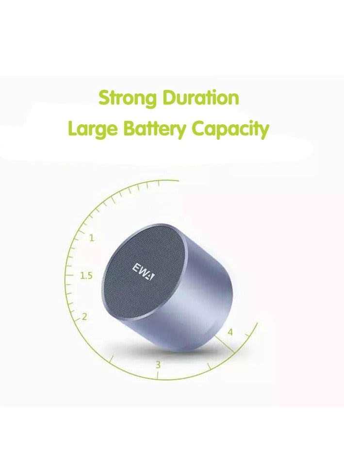 EWA A3 Mini Speakers 8W 3D Stereo Music Surround Wireless Bluetooth Speakers Portable Sound Bass Support TF Cards USB (Rose Gold) - Image 4