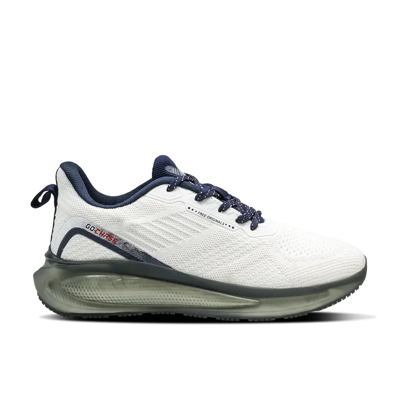 Asian Men's White Navy Running Shoes for Men and Boys