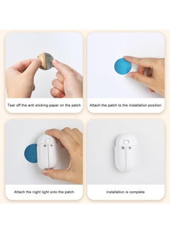 CMGTYYD Cute Firefly Night Light, 3 Color Small Bedroom Lamp, 1.65x2.83 Inches Pocket Firefly Shape Design, Soft Glow Bedroom Lantern for Bedside, Wall, Bookshelf & Children's Room  - Image 4