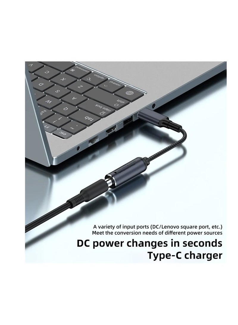 Terabyte محول شحن الكمبيوتر من أنثوي كبير مربع إلى USB-C / Type-C ذكر 100 واط - Image 3