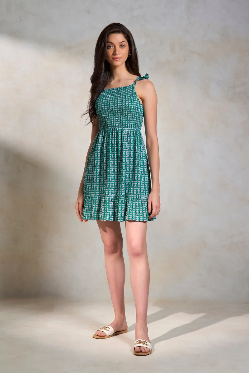 Virgio Printed Mini Dress