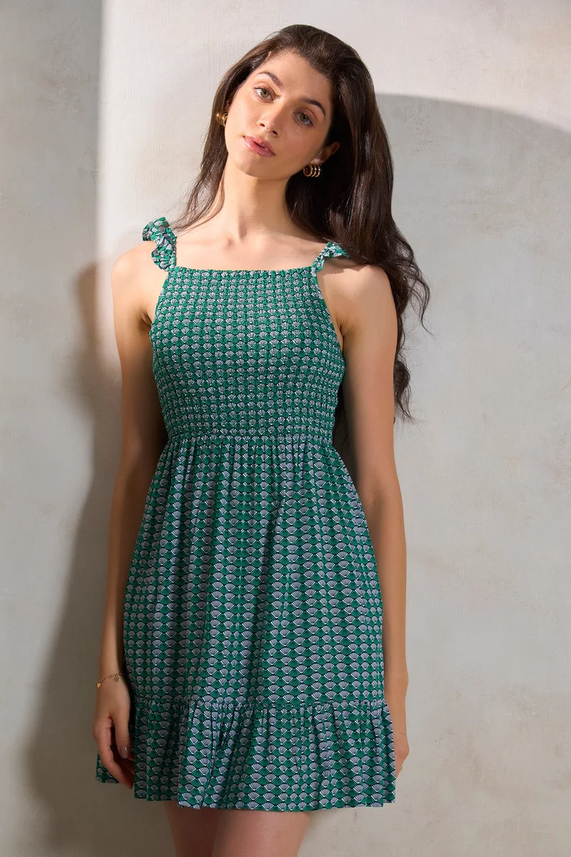 Virgio Printed Mini Dress
