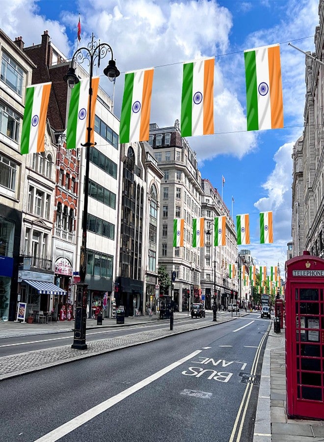 AhfuLife India Flags 5ft x 3ft for Party Decoration, 1/2pcs Indian Tricolour Flag - Double Side with Brass Eyelets for Cricket World Cup 2023 Decor (1 Pcs) - Image 4