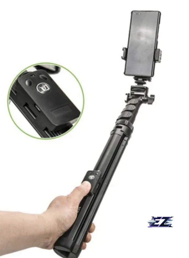 ELTRAZONE Bluetooth Selfie Stick with Extendable Tripod Stand – Camera Phone Holder for iPhone & Android with Wireless Remote Control - Image 1
