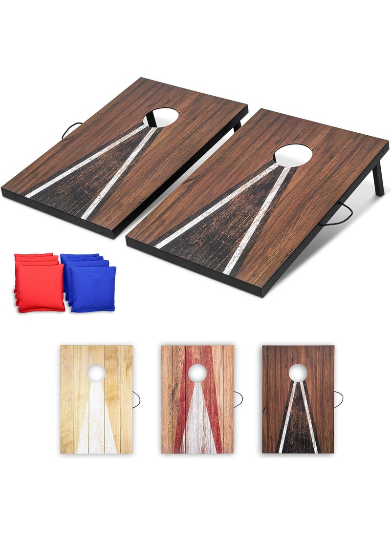 GoSports GoSports 3 x 2 ft Cornhole Board Set  Portable Outdoor Toss Game for Adults  Family  Includes Set of 8 Bean Bags with Builtin Storage  Choose Your Style  - Image 1