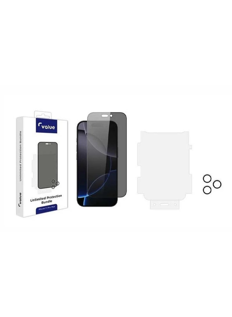 Value Unlimited Protection Bundle for iPhone 17 Pro - Privacy - Image 1