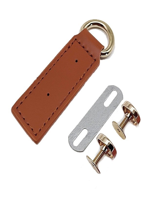 ArrErr - 2 Pack Purse Strap Hooks with Screws, Rectangle Leather Buckle, Side D-Ring Clips for Purse Shoulder Straps, Crossbody Purse Handle, Belt Chain - Image 4