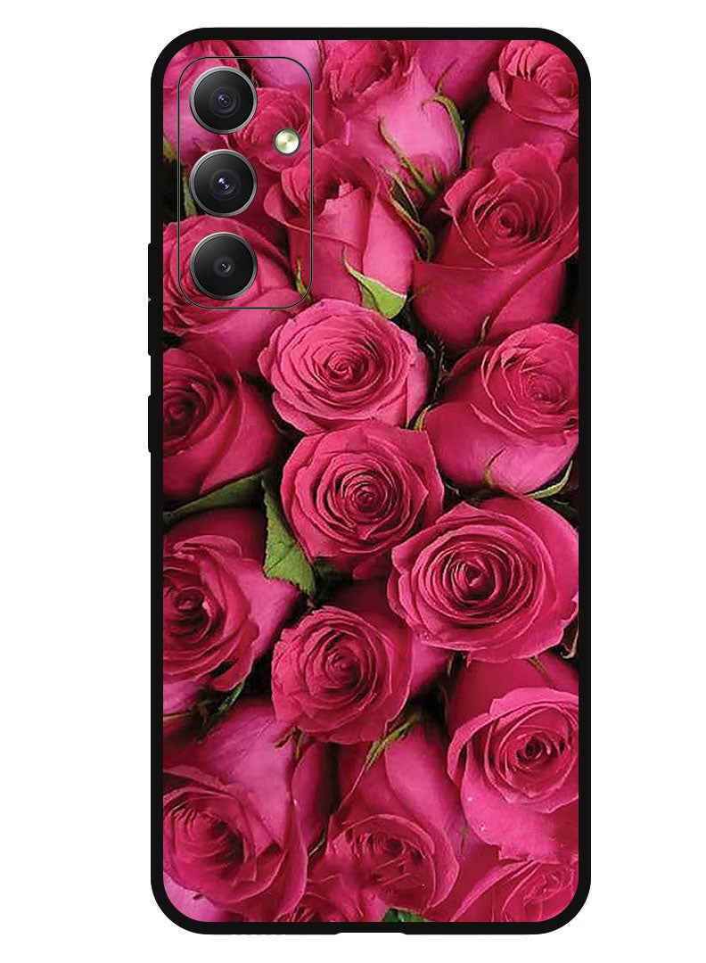Theodor Protective Case Anti Scratch Shock Proof Bumper Cover For Samsung Galaxy F54 Pink Roses - Image 1