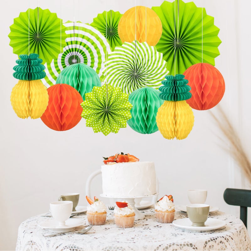 Tropical Hawaiian Party Decoration Multicolor - Easy To Assemble Summer Beach Party Decorations for Luau Hawaiian Baby Shower Wedding Birthday Parties - Image 3