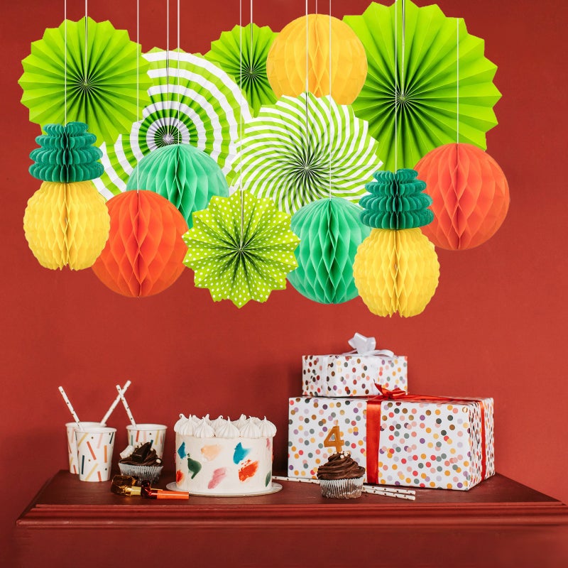 Tropical Hawaiian Party Decoration Multicolor - Easy To Assemble Summer Beach Party Decorations for Luau Hawaiian Baby Shower Wedding Birthday Parties - Image 2