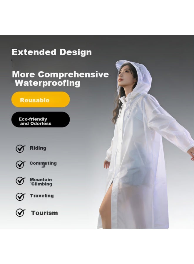 Jtrip Jieban Travel Disposable Raincoat Thickened Adult Portable Raincoat Outdoor Mountaineering Hiking Stormproof Extended 3-pack - Image 3