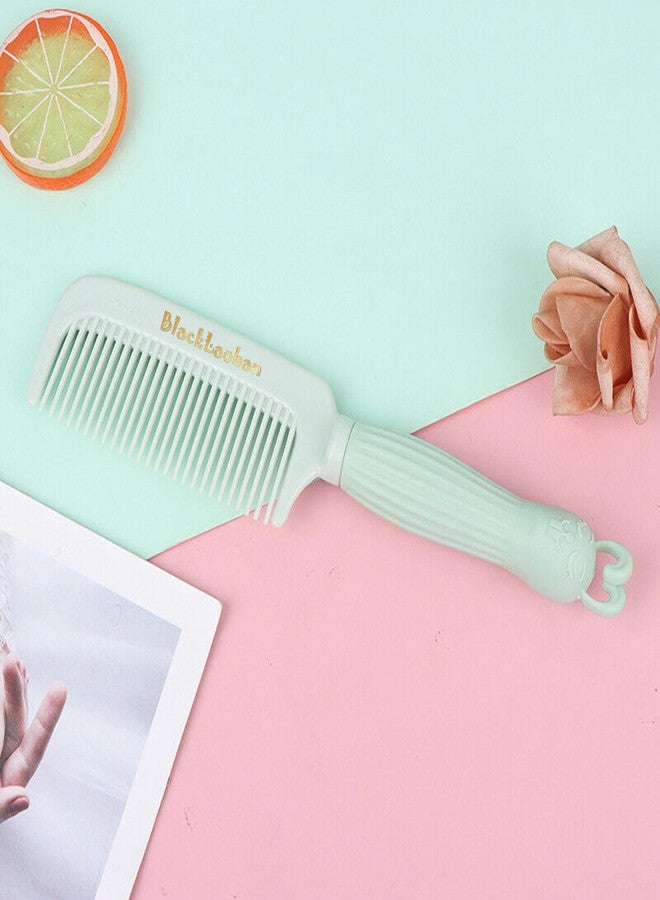BlackLaoban Cute Comb Cartoon Handle Children Hair Comb Anti-static Head Massage for Girls Cute Hairdressing Comb Smooth Hair Care Styling Comb (Green) - Image 3