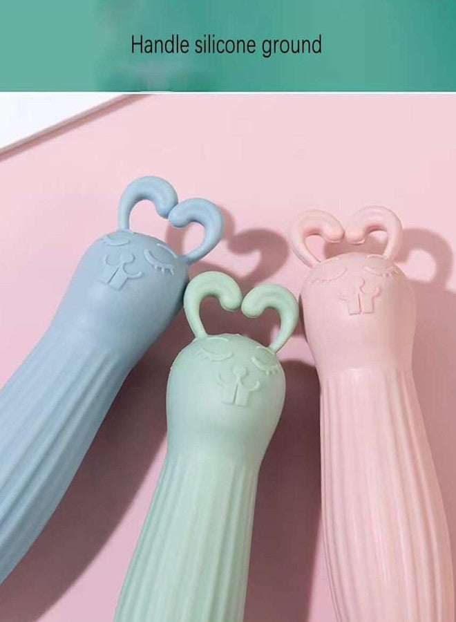 BlackLaoban Cute Comb Cartoon Handle Children Hair Comb Anti-static Head Massage for Girls Cute Hairdressing Comb Smooth Hair Care Styling Comb (Green) - Image 5
