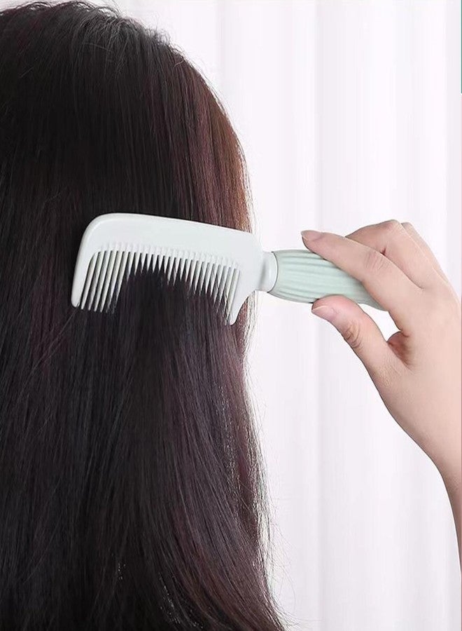 BlackLaoban Cute Comb Cartoon Handle Children Hair Comb Anti-static Head Massage for Girls Cute Hairdressing Comb Smooth Hair Care Styling Comb (Green) - Image 4