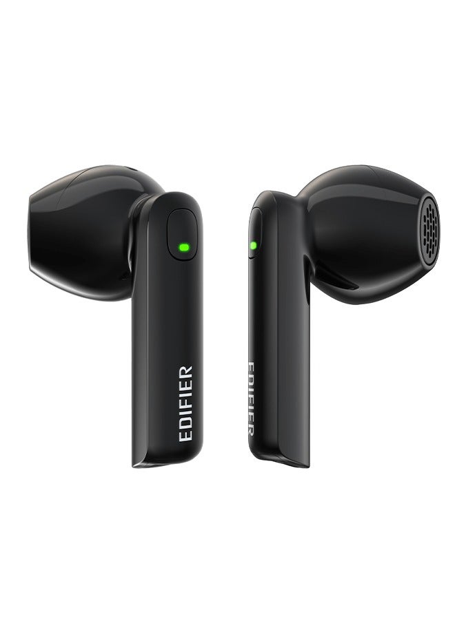 W200T Mini True Wireless Earbuds, Bluetooth 5.1 Headphones with 22H Playtime, Noise Cancelling TWS in-Ear Earphones with Mic, IP54 Waterproof Headset for Sports Workout Running Travel - Noir Black