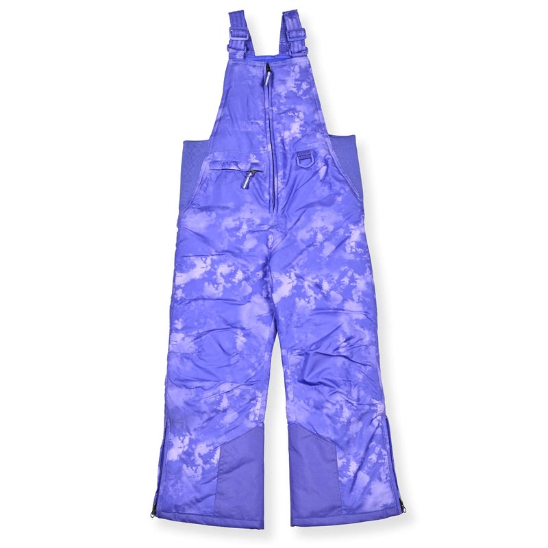 Arctic Quest Boys Classic Snow Bib Ski Pants Overalls Winter Snowsuit WaterResistant Windproof Outdoor Rain Bib Purple Tiedye 1012