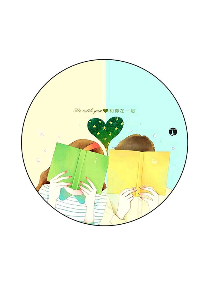 RKN A Boy And A Girl Printed  Mouse Pad Multicolour