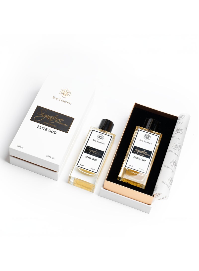 ترو ايسينس مجموعة True Essence Combo مكونة من عبوتين من مجموعة Signature Collection Elite Oud وMajestic Aura Eau De Parfum 80 مل للجنسين 2.7 FL.OZ - Image 3