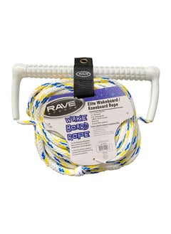 RAVE Sports Elite Wakeboard/Kneeboard Rope Blue/Yellow  - Image 1