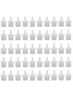 Luzen 50Pcs Eyelash Glue Bottle Replacement Nozzle Caps Lash Glue Bottle Replacement Plug Mouth Tips For Home Or Beauty Salon Eyelash Extension Tool  - Image 1