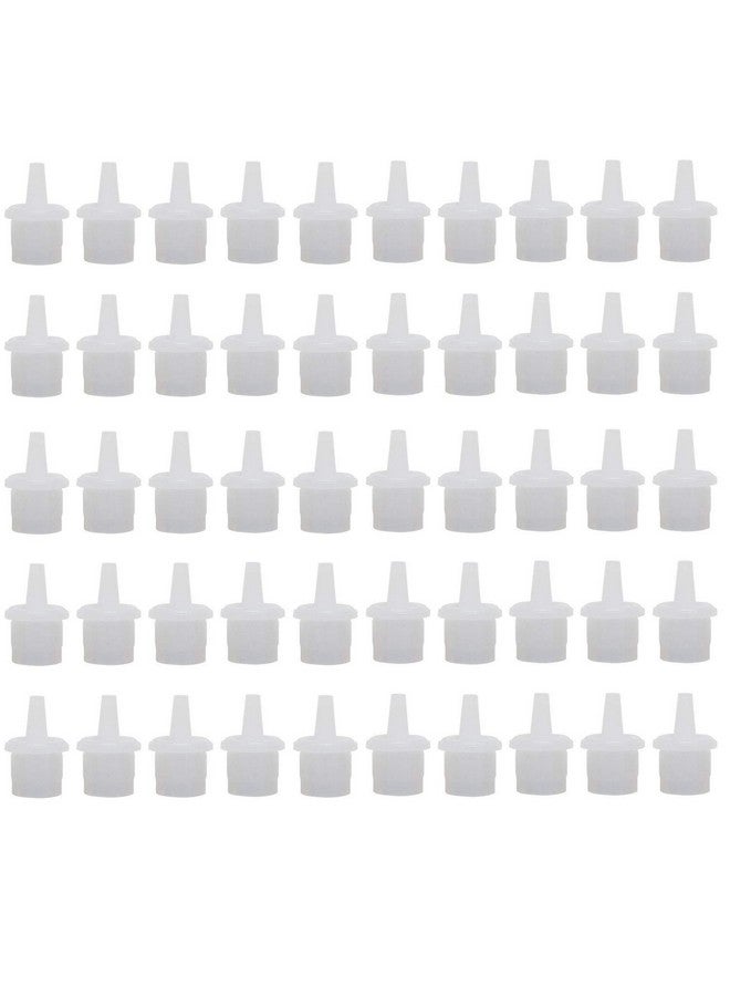 Luzen 50Pcs Eyelash Glue Bottle Replacement Nozzle Caps Lash Glue Bottle Replacement Plug Mouth Tips For Home Or Beauty Salon Eyelash Extension Tool - Image 1