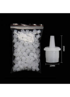 Luzen 50Pcs Eyelash Glue Bottle Replacement Nozzle Caps Lash Glue Bottle Replacement Plug Mouth Tips For Home Or Beauty Salon Eyelash Extension Tool  - Image 3