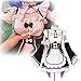 xinXbabe Doll Clothing for 3240 inch Dolls Clothes for 80100cm Doll Clothing Maid Clothes Rem Cosplay Set 80100cm Life Size Doll Clothes Bust 50cm Doll Outfits - Image 2