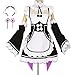 xinXbabe Doll Clothing for 3240 inch Dolls Clothes for 80100cm Doll Clothing Maid Clothes Rem Cosplay Set 80100cm Life Size Doll Clothes Bust 50cm Doll Outfits - Image 3