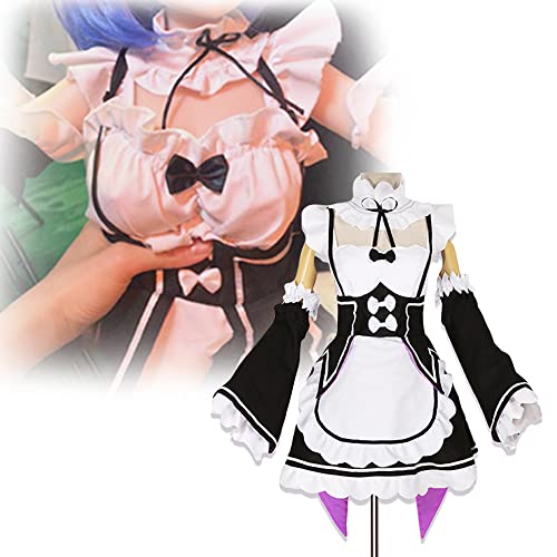 xinXbabe Doll Clothing for 3240 inch Dolls Clothes for 80100cm Doll Clothing Maid Clothes Rem Cosplay Set 80100cm Life Size Doll Clothes Bust 50cm Doll Outfits - Image 1