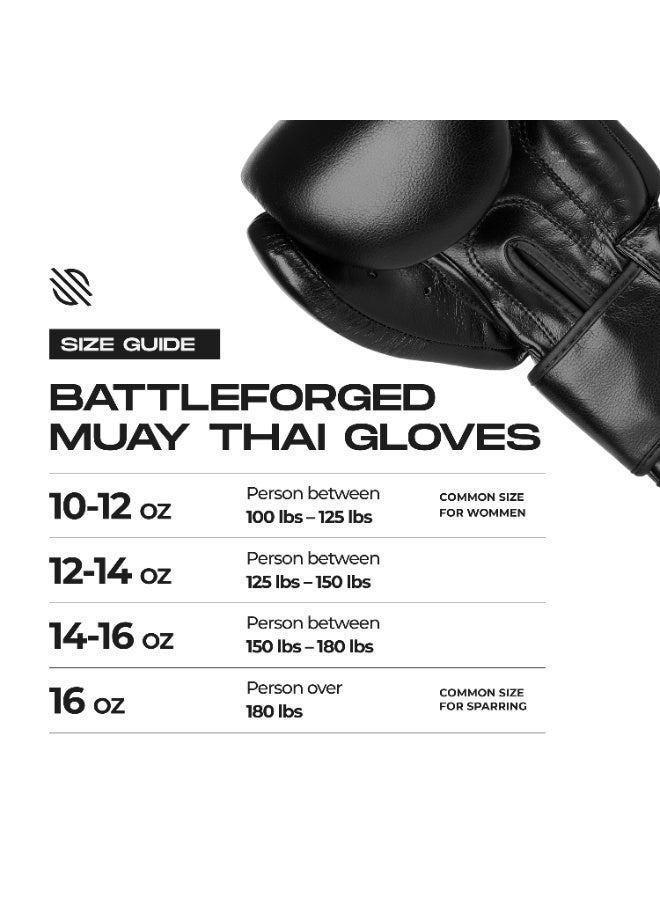 Sanabul Battle Forged Boxing Gloves for Men & Women, Kickboxing MMA, Muay Thai Gloves and Heavy Bag Training Punching & Sparring, Black - Image 5