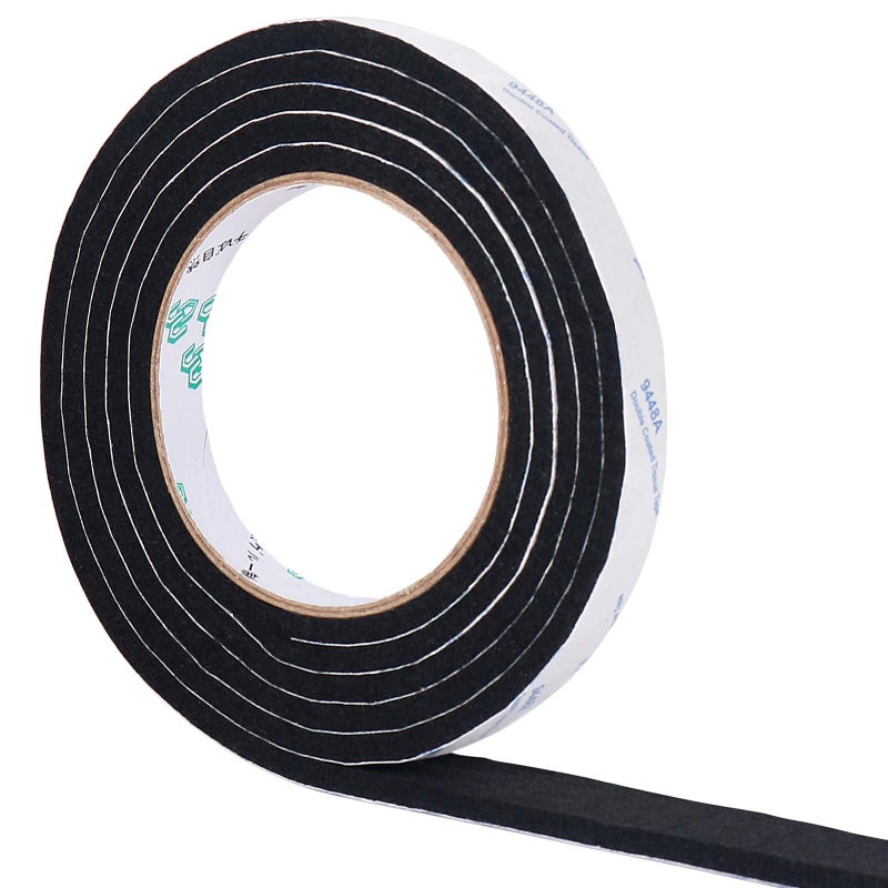 Shintop Felt Tape Thicken DIY Adhesive Heavy Duty Felt Strip Roll Cut into Any Shape to Protect Your Hardwood and Laminate Flooring 05 x 787 x 019 Black 