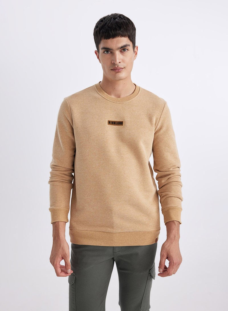 DeFacto Regular Fit Crew Neck Basic Sweatshirt  - Image 1