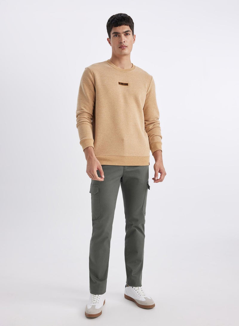 DeFacto Regular Fit Crew Neck Basic Sweatshirt  - Image 2