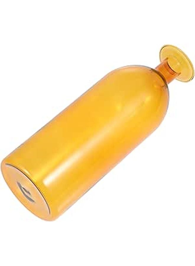 مزهرية هيدروبونيكية ذهبية فاتحة حامل زجاجي معاصر لترتيب الأزهار المكتبي - Image 1