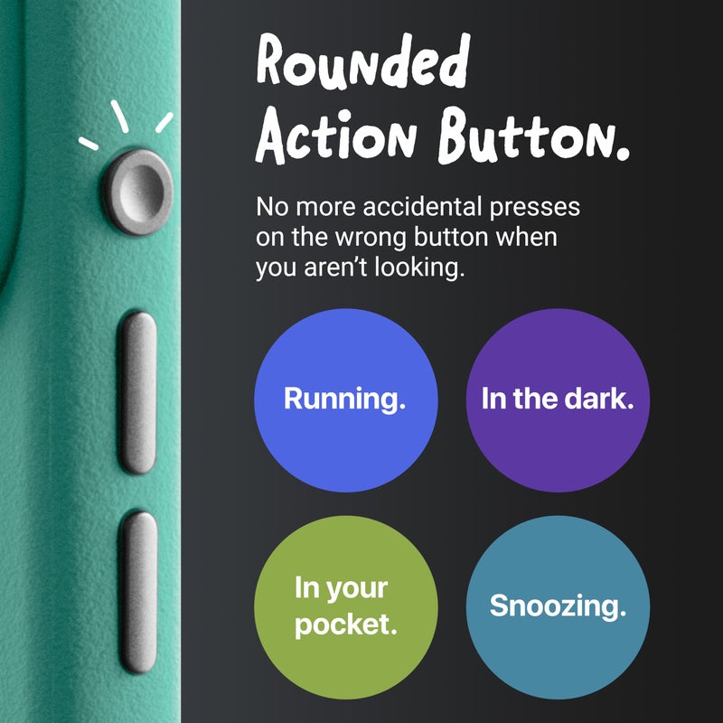 TineeOwl حافظة TineeOwl لهاتف iPhone 17 Pro - متوافقة مع MagSafe، أزرار ألمنيوم، تحكم في الكاميرا وزر عمل دائري، TPU رقيق ذو ملمس، تصميم بسيط - سلسلة DuneX - Image 2