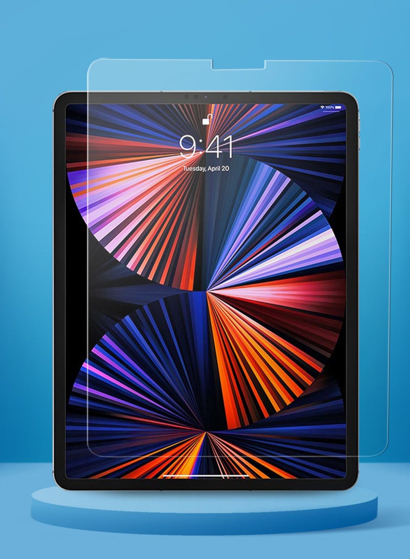 دبليو تيك واقي شاشة من الزجاج المقوى ثنائي الأبعاد من Premium Series لهاتف Apple iPad Pro مقاس 12.9 بوصة 2022 شفاف - Image 2