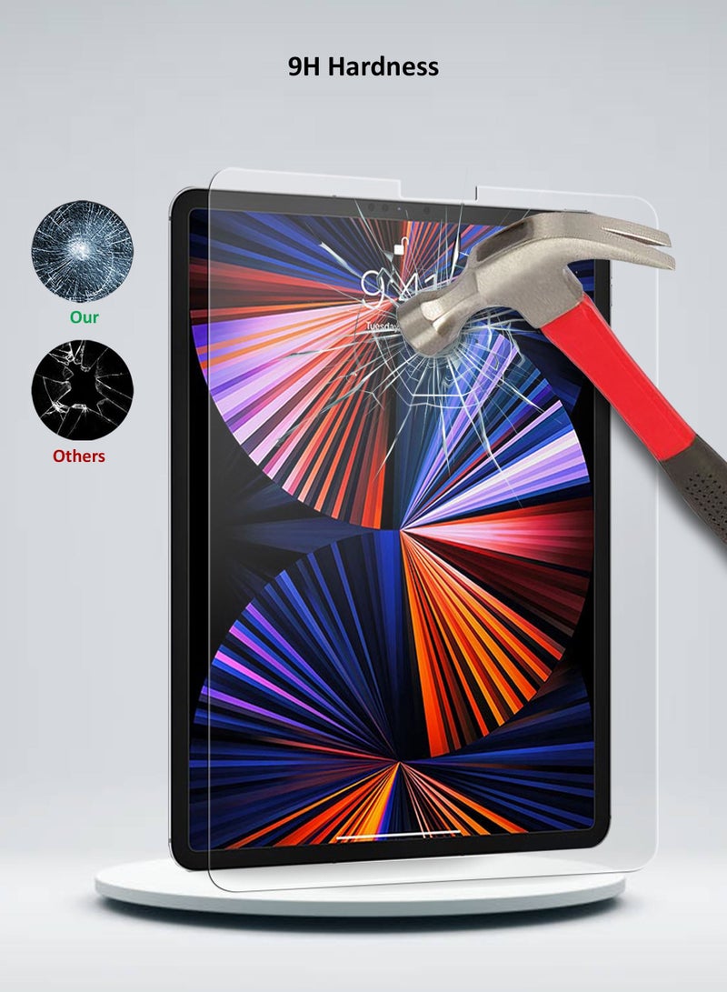 دبليو تيك واقي شاشة من الزجاج المقوى ثنائي الأبعاد من Premium Series لهاتف Apple iPad Pro مقاس 12.9 بوصة 2022 شفاف - Image 5