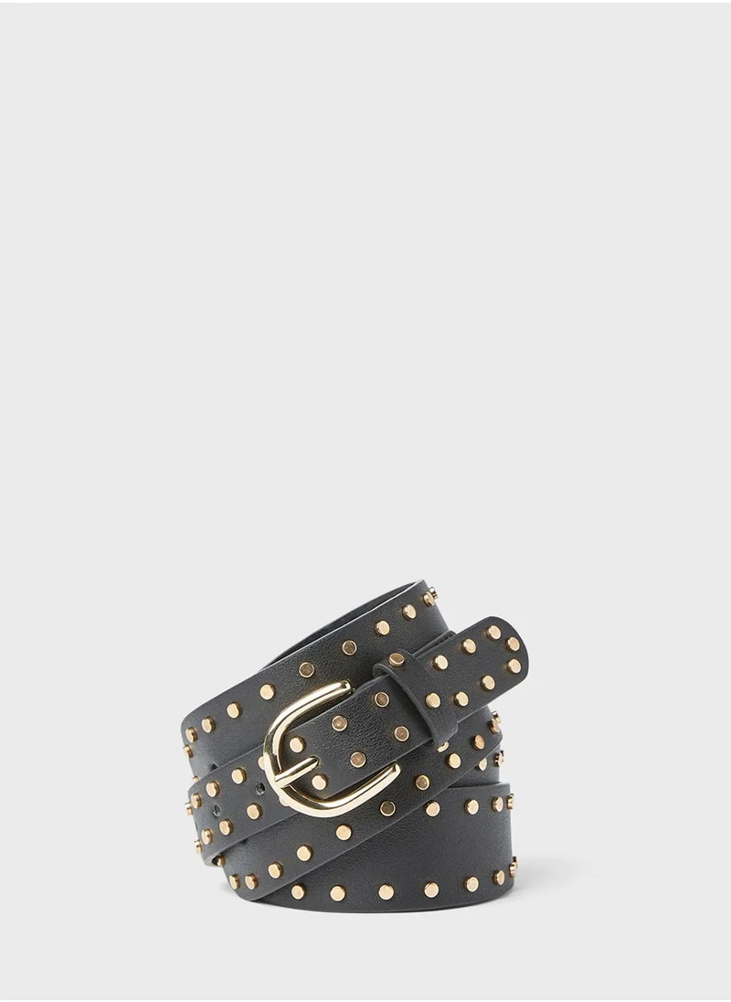 ONLY Lisa Studded Leather Belt