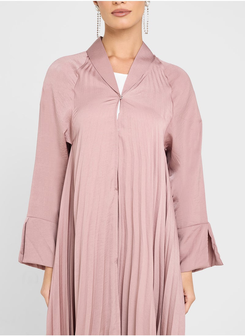 Khizana - Pleated Abaya With Sheila - Image 1
