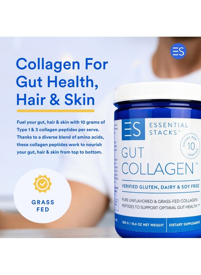 Essential Stacks Collagen Peptides Powder (from Grass Fed American Cattle) - Gluten, Dairy & Soy Free - Unflavored Hydrolyzed Collagen Supplement (10.6 oz) - Image 3