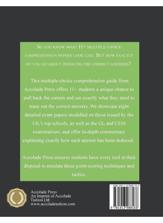 null - 11+ Multiple-Choice Comprehension: Practice Papers and In-Depth Guided Answers: CEM, GL and Independent School 11 Plus English Exams - Image 1