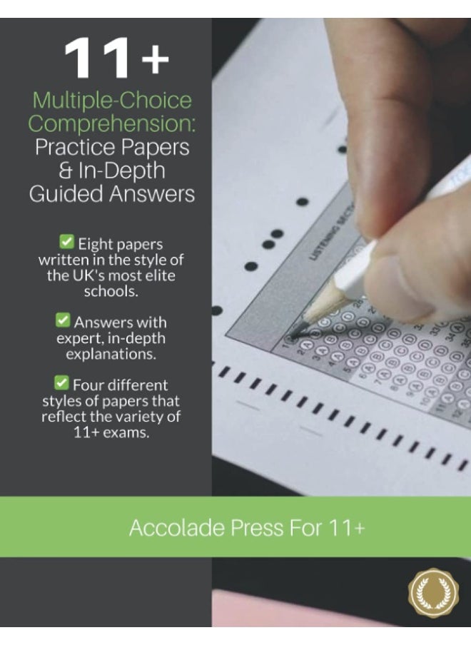 null - 11+ Multiple-Choice Comprehension: Practice Papers and In-Depth Guided Answers: CEM, GL and Independent School 11 Plus English Exams - Image 1