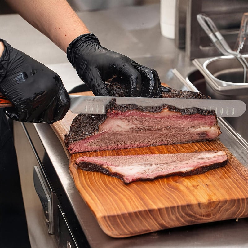 TUO Carving Knife, 12 inch Brisket Knife for Cutting Meat, Slicing Through Roast & Bacon, Sharp German Steel, Ergo Pakkawood Handle, BBQ Gifts for Men - Image 2