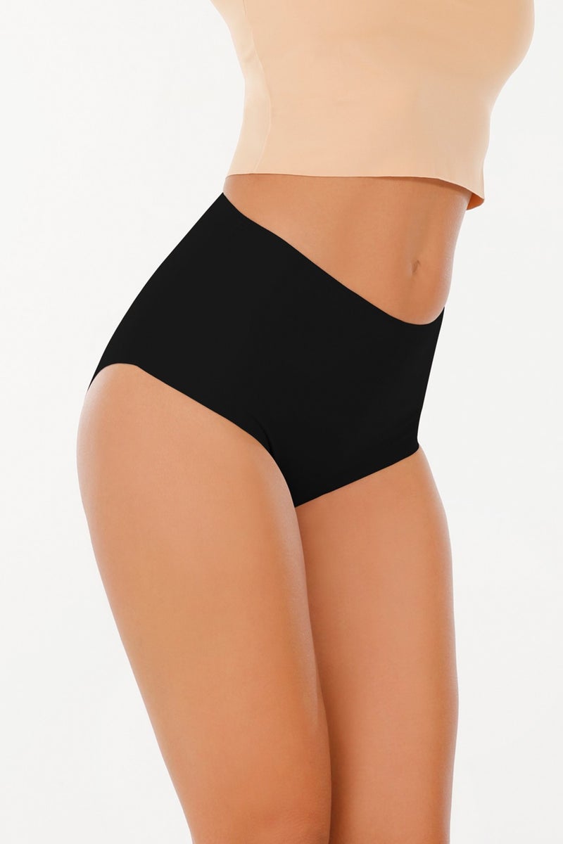 Sensu Women's High Waist Laser Cut Panties 3 Piece KTS2011 Black - KTS2011 - Image 3