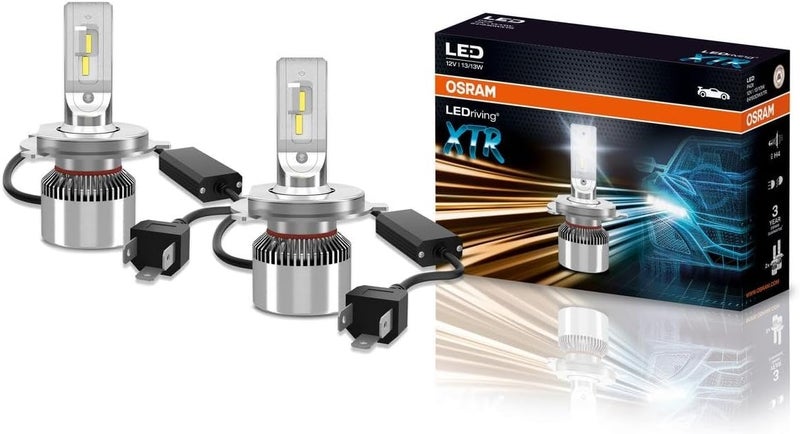 OSRAM Ledriving Xtr, ≜H4 Led Headlight Lamps, Cool White Led Light, Off-Road Only, 64193Dwxtr, Folding Box (2 Lamps) - Image 1