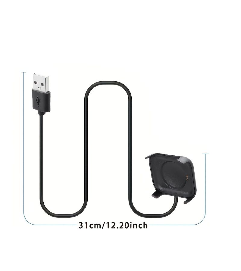 كابل شحن USB مع واقي حلزوني لساعة HW22 الذكية 2 في 1 - Image 2