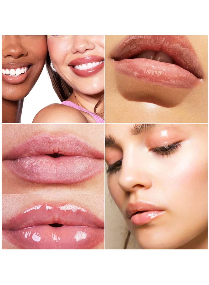SYOSI 3 Pcs Fruit Flavored Lip Oils, Transparent Moisturizing Lip Gloss Plumping Lip Oil Smooth Moisturizing & Long-lasting Moisturizing Lip Oil for Lip Care - Image 4