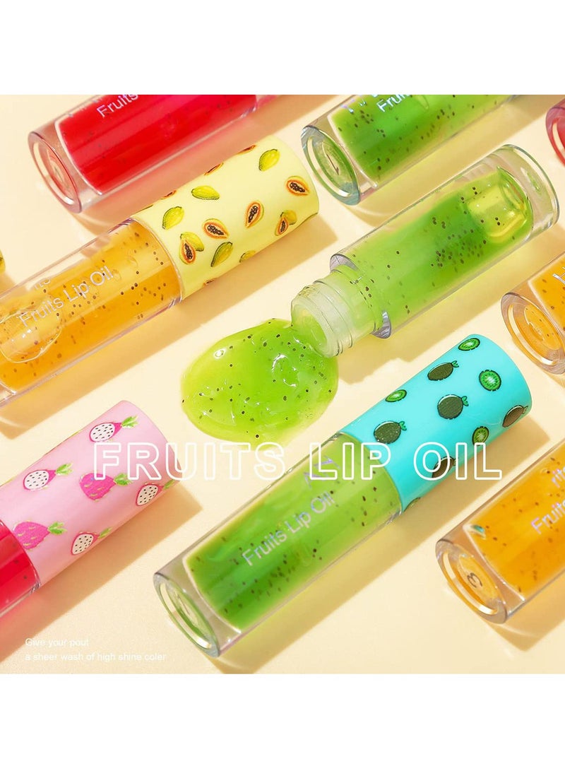 SYOSI 3 Pcs Fruit Flavored Lip Oils, Transparent Moisturizing Lip Gloss Plumping Lip Oil Smooth Moisturizing & Long-lasting Moisturizing Lip Oil for Lip Care - Image 5